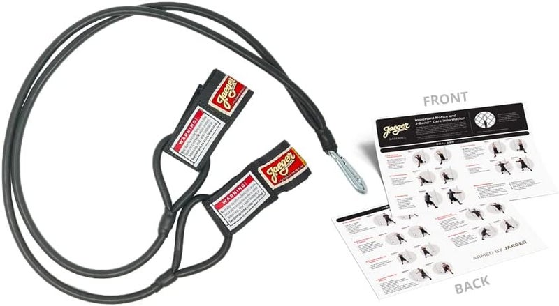 Jaeger Resistance Bands for Pitchers. Baseball & Softball Pitching Trainer and Arm Trainer. Pitching Bands for Throwing. Training Equipment with Laminated Instruction Sheet